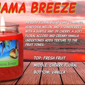 All Natural Wax Bahama Breeze Candle